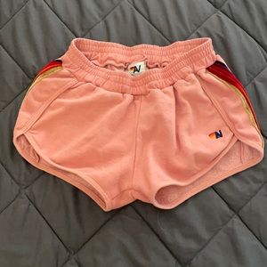 Aviator Nation Sweat shorts! In great condition! Velvet striped detail on side